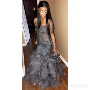 Grey Prom Dress